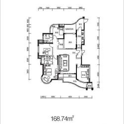 银湖翡翠二期倚湖轩户型图4号楼B ...