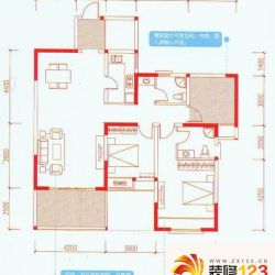 金科一城C4A户型户型图