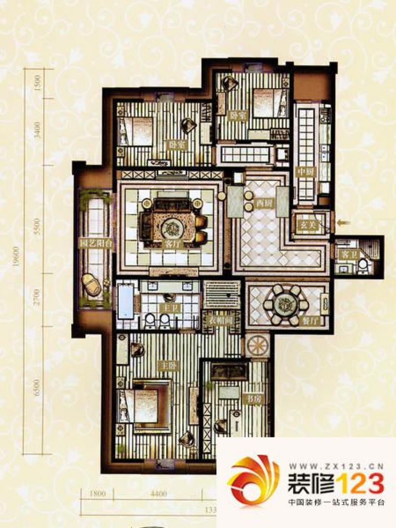 西单上国阙a2户型户型图 .