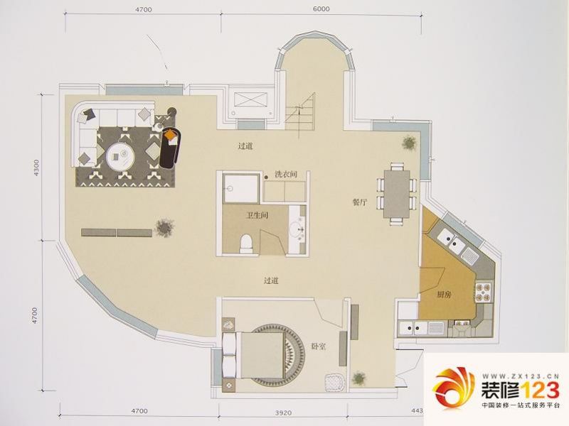 陶然廷户型图一居户型图  ...