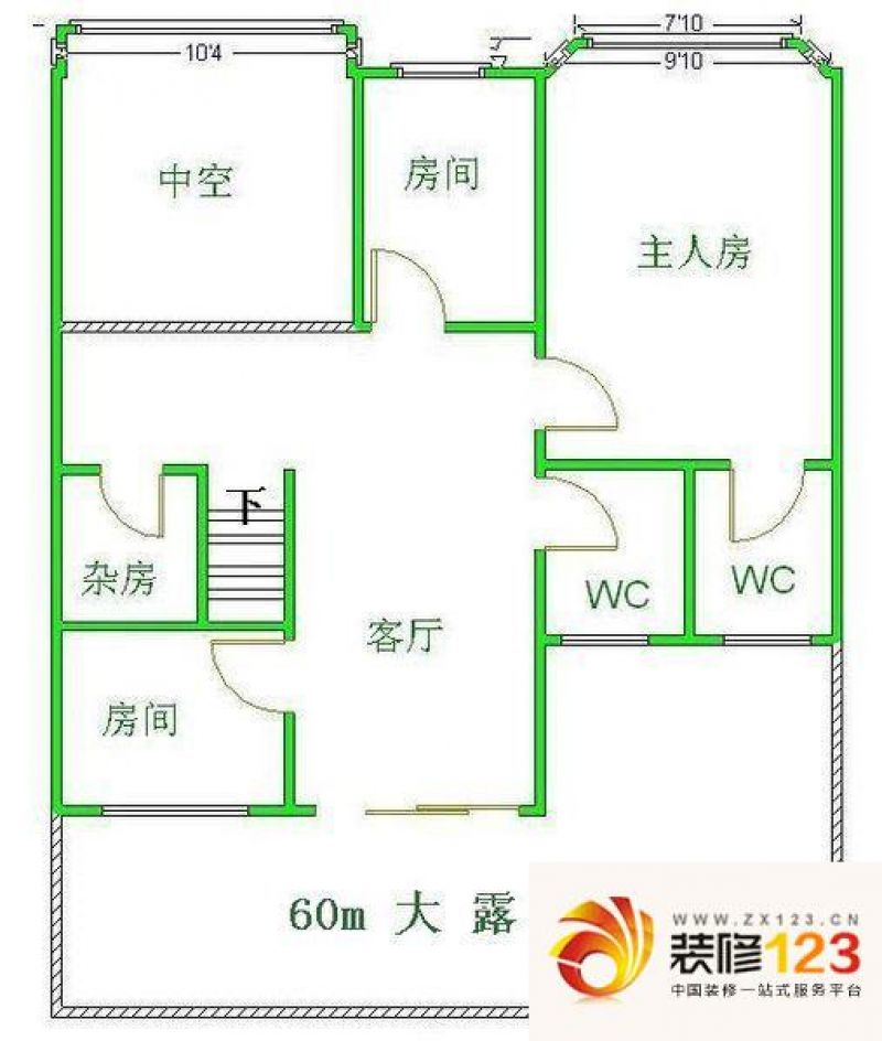 珠江南景园户型图4室1厅户型图 4 ...