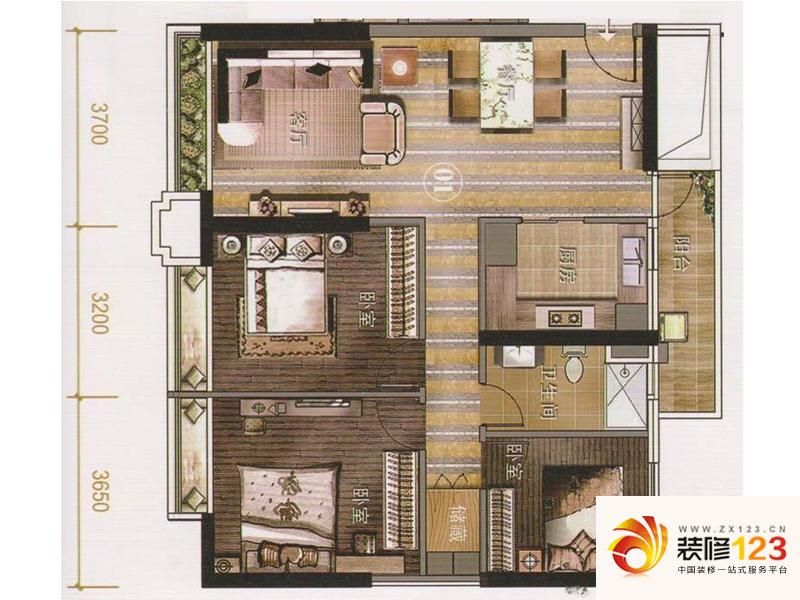 保利天悦02单位户型户型图 ...