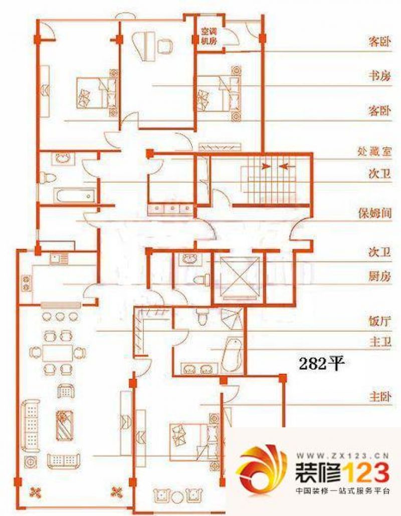 金宸公寓 0室 户型图