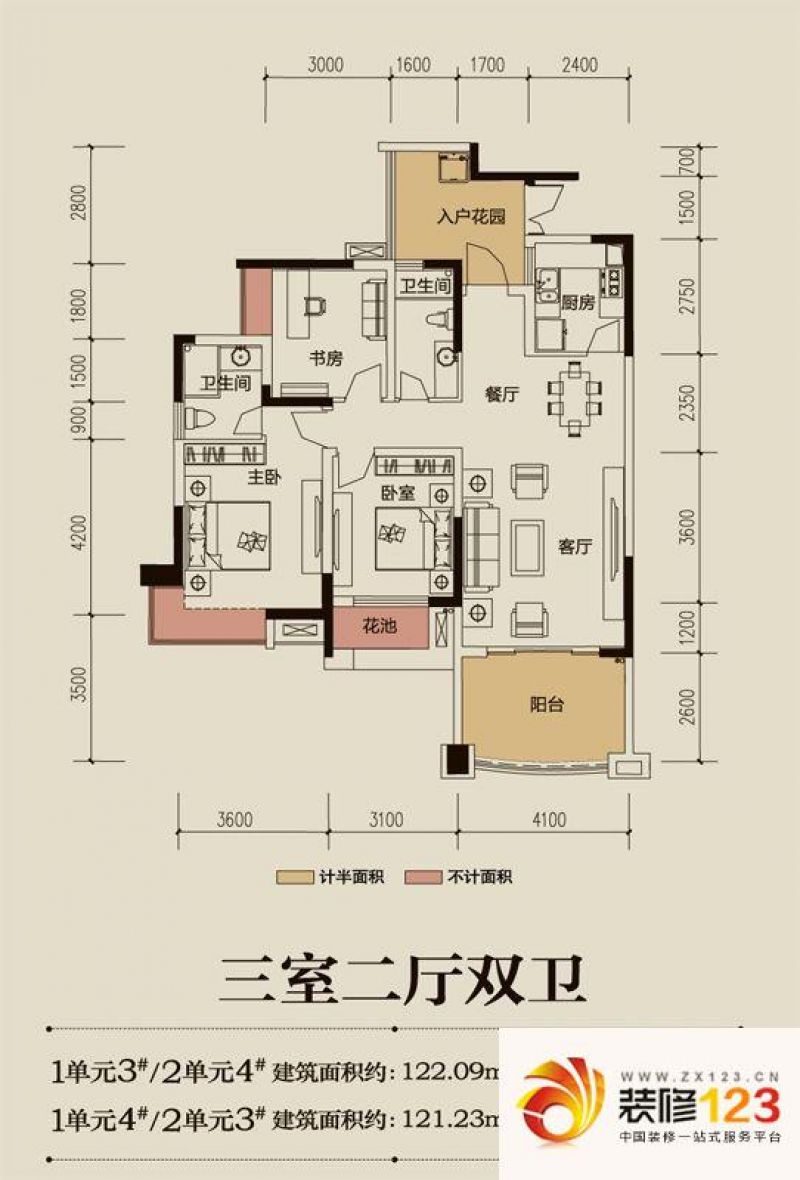 宏声阳光绿洲户型图一期7栋偶数 .