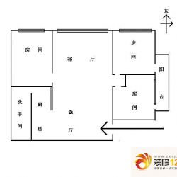 东风东路小区户型图3室2厅户型图 ...