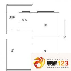 东风东路小区户型图2室1厅户型图 ...