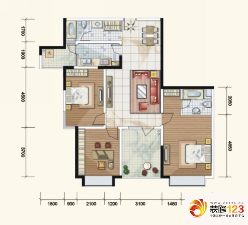 泰丰御园户型图二期7-11号楼16.