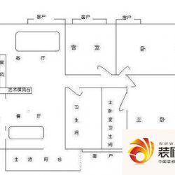 岭南会户型图3房2厅2卫1厨户型图 ...