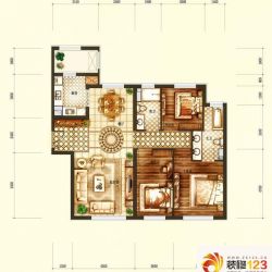 天润香墅湾1号户型图C户型图 3 ...