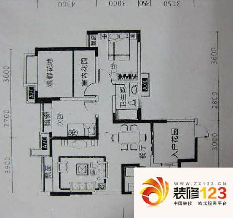 成都中海兰庭二期中海兰庭l'户型图图片大全-我的小区-成都装信通网