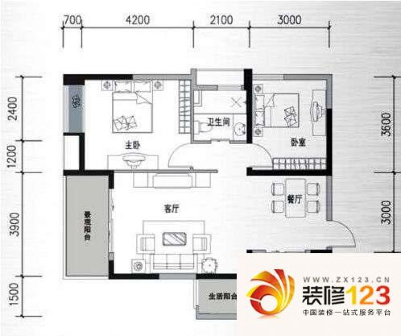 华府西苑d户型户型图