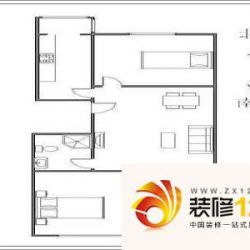 鸿运花园 2室 户型图