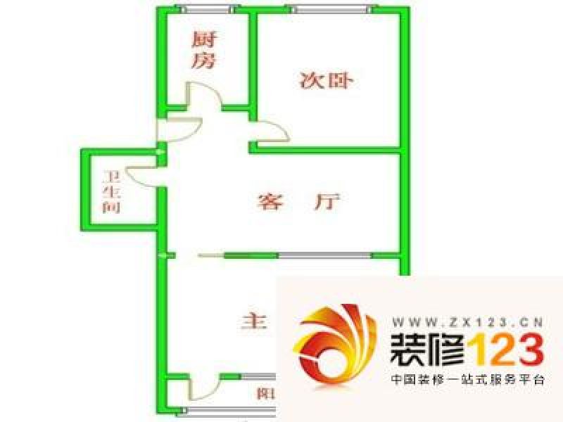 李村东里户型图户型图 2室1厅1卫 ...