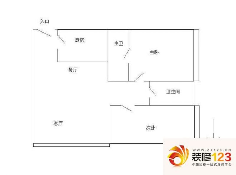 新世界太华公寓户型图户型图 2室 ...