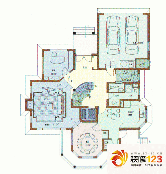 上海年華三期瑞生花園戶型圖h戶 .