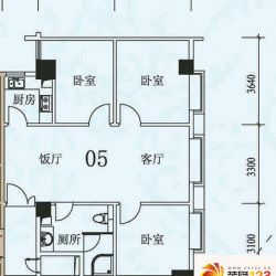 荔景华庭户型图A栋14-15层05户型 ...