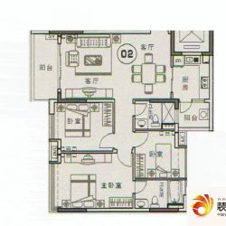 丽和华庭C5栋02户型户型图 ...