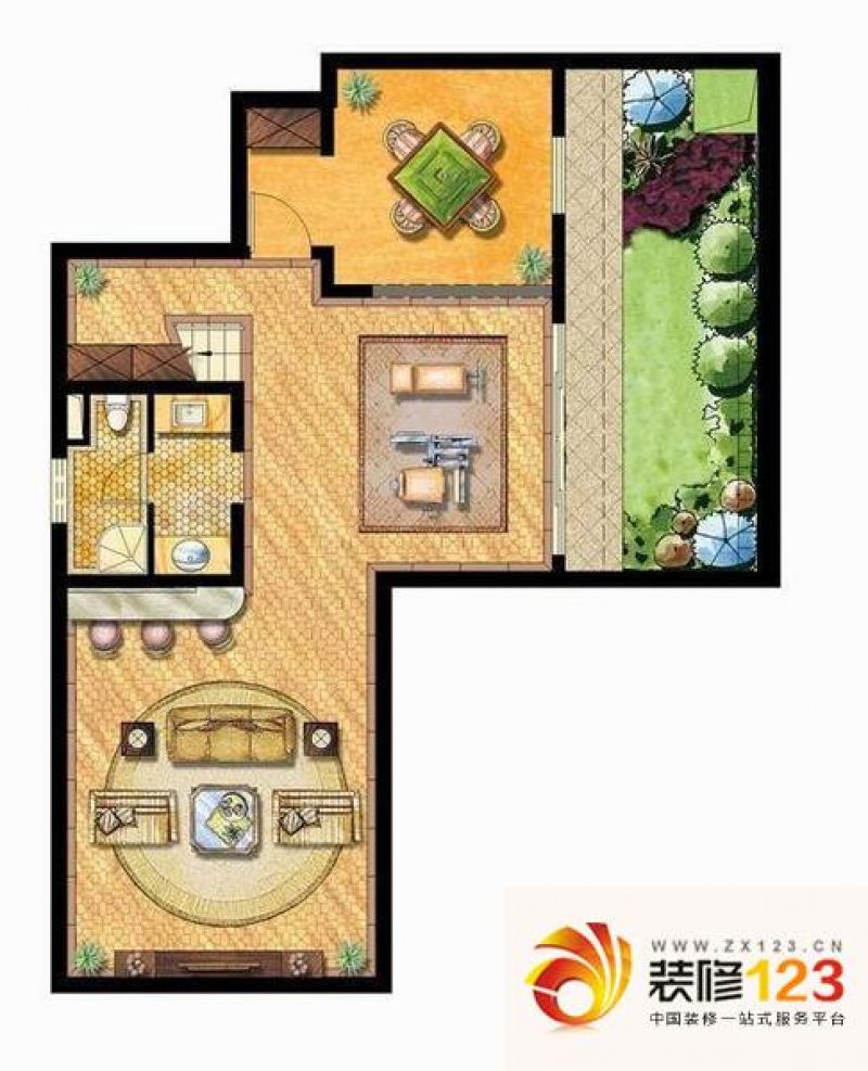 复地北桥城b户型图