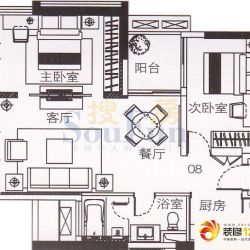 朱美拉公寓户型图D座18-20、22-2 ...