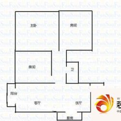 新世界东逸花园户型图3室2厅户型 ...