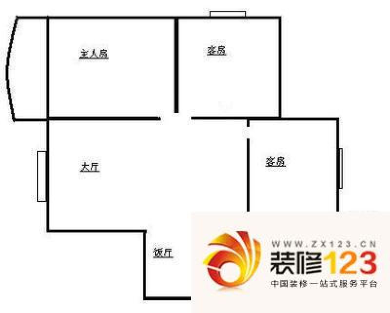 天雅居户型图3室2厅户型图 3室2 ...