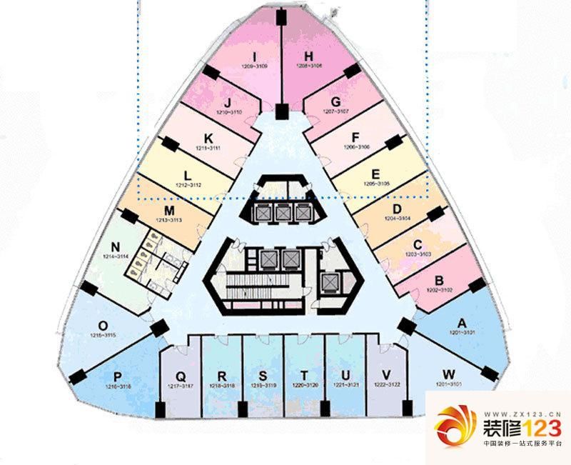 深圳创展中心(安徽大厦)创展中心平面图图片大全-我的小区-深圳装信通