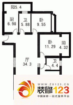 东怡花苑户型图