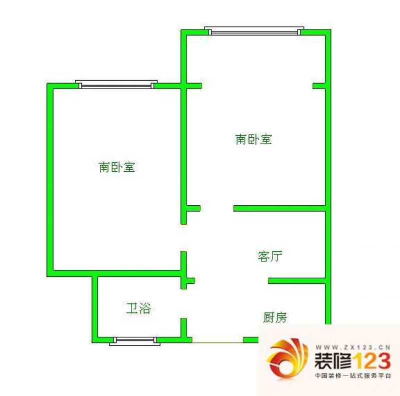 上海新泾一村新泾一村户型图户型图 1室1厅1卫.