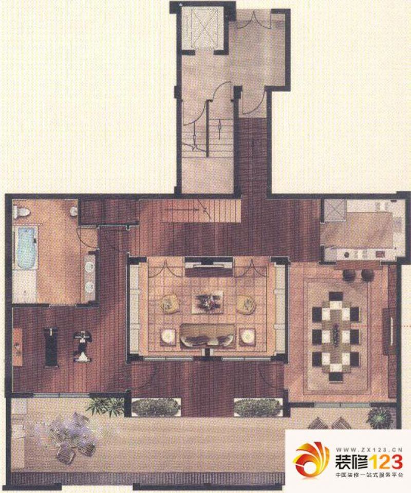 尚东鼎户型图g户型地下室 2室2厅 .