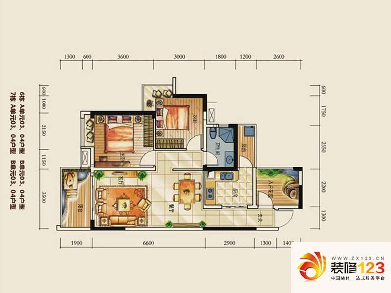 深房传麒山3A户型图