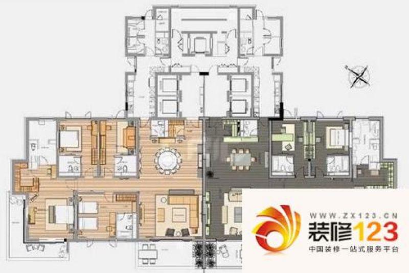 上海汤臣一品汤臣一品d户型户型图图片大全