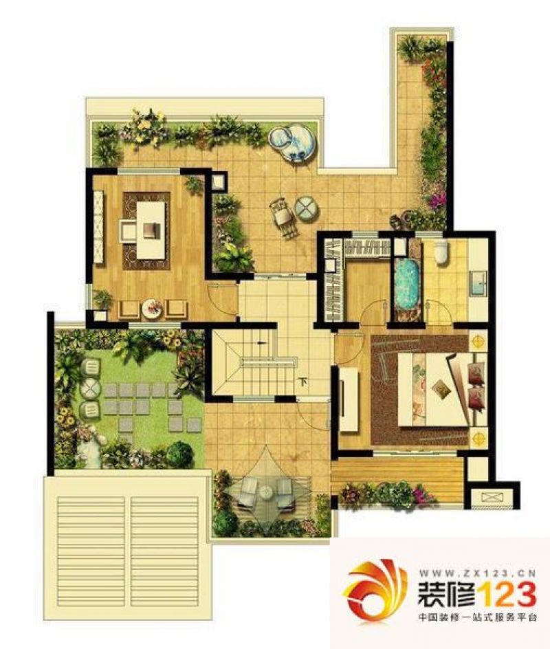 复地北桥城c户型图