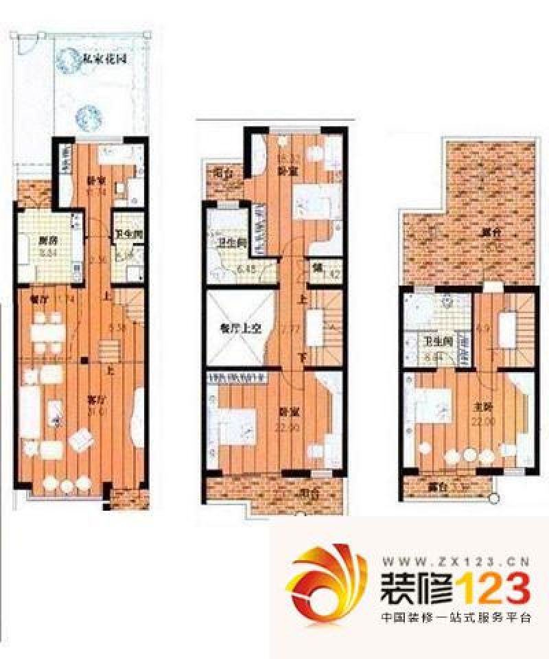 金港花园 4室 户型图