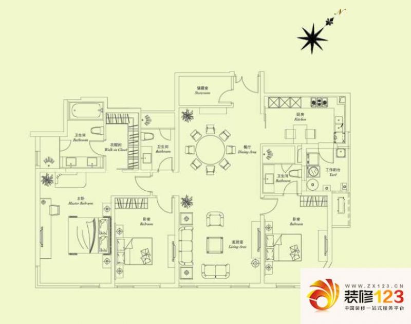 凯德茂名公馆H 户型户型图 ...